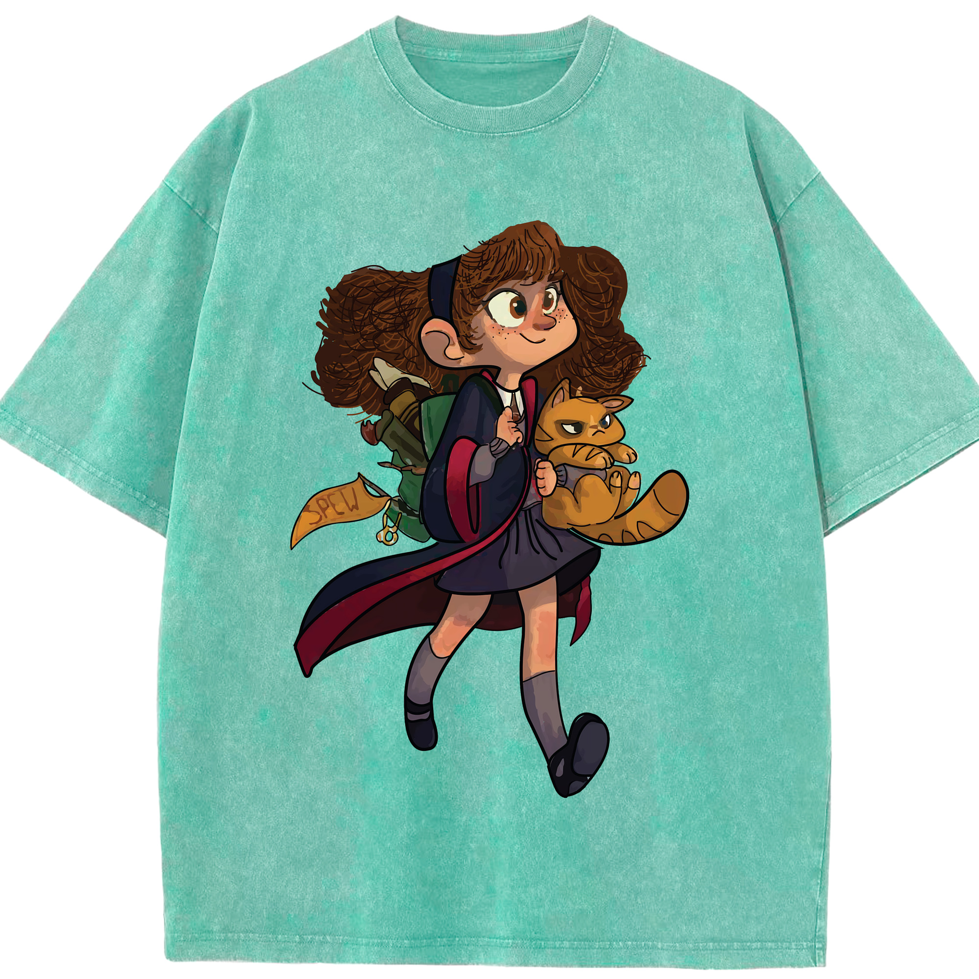 （画像用） Harry Potter ハリー・ポッターシリーズ 綿100% ヴィンテージ風 半袖Tシャツ（フロントプリント）